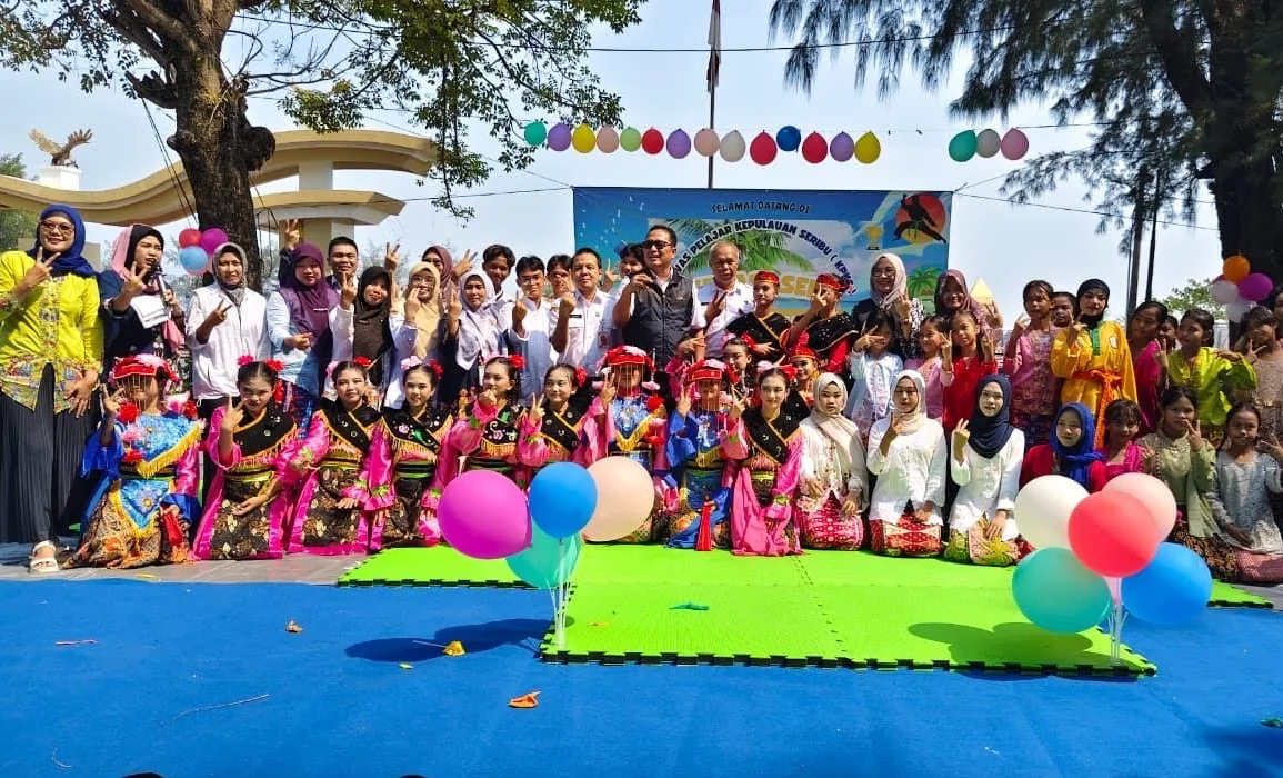 Suku Dinas Pendidikan Kepulauan Seribu, menggelar Kanvas Pelajar Batch 3 di Plaza Kabupaten Pulau Pramuka, Kelurahan Pulau Panggang, Kecamatan Kepulauan Seribu Utara, Rabu (29/07/2026). Foto: Pemkab. Kepulauan Seribu