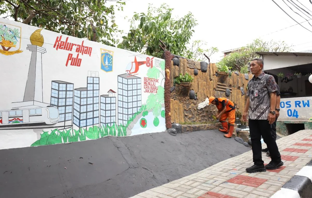 Penataan Kawasan Unggulan Triwulan III di Jalan Kramat Pela III, RT 01/04, Kelurahan Pulo, Kecamatan Kebayoran Baru, Jakarta Selatan tuntas dikerjakan. Foto: beritajakarta