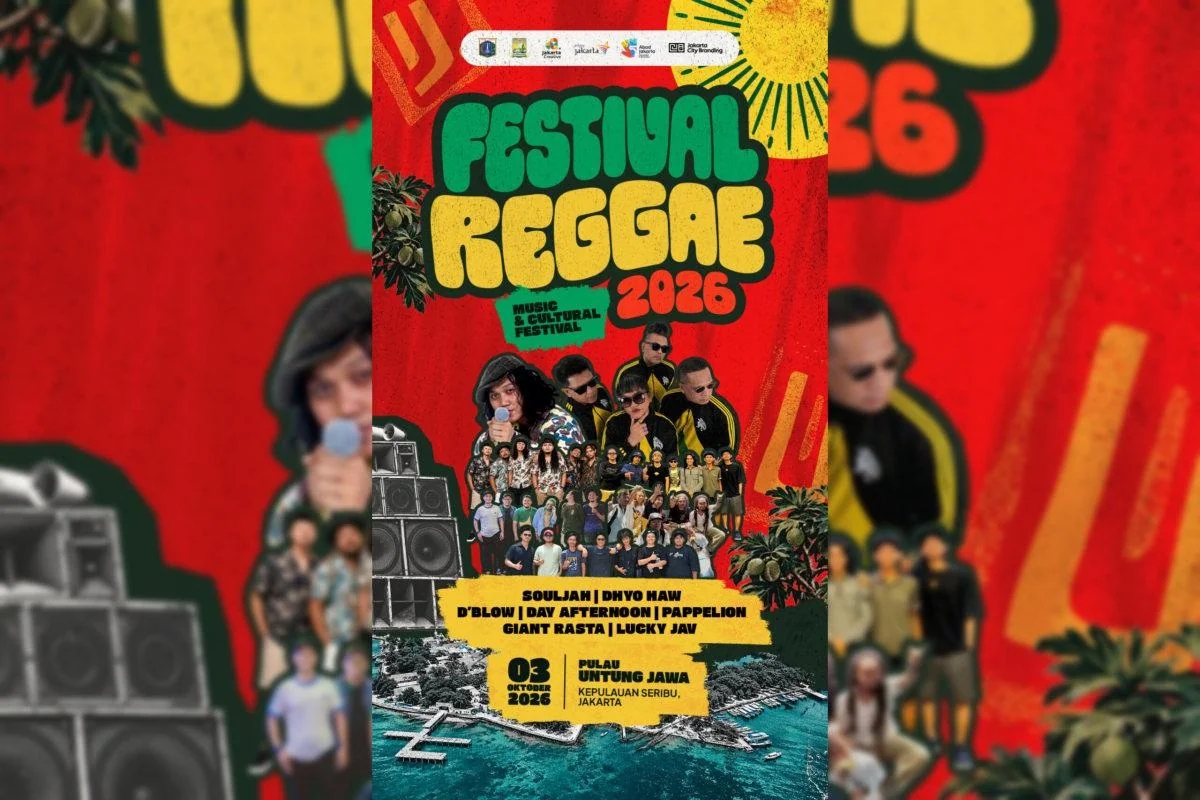 Pemerintah Kabupaten (Pemkab) Kepulauan Seribu akan menggelar Festival Reggae di Pulau Untung Jawa, Kepulauan Seribu Selatan, pada Sabtu (3/10/2026). Foto: Pemkab Kepulauan Seribu