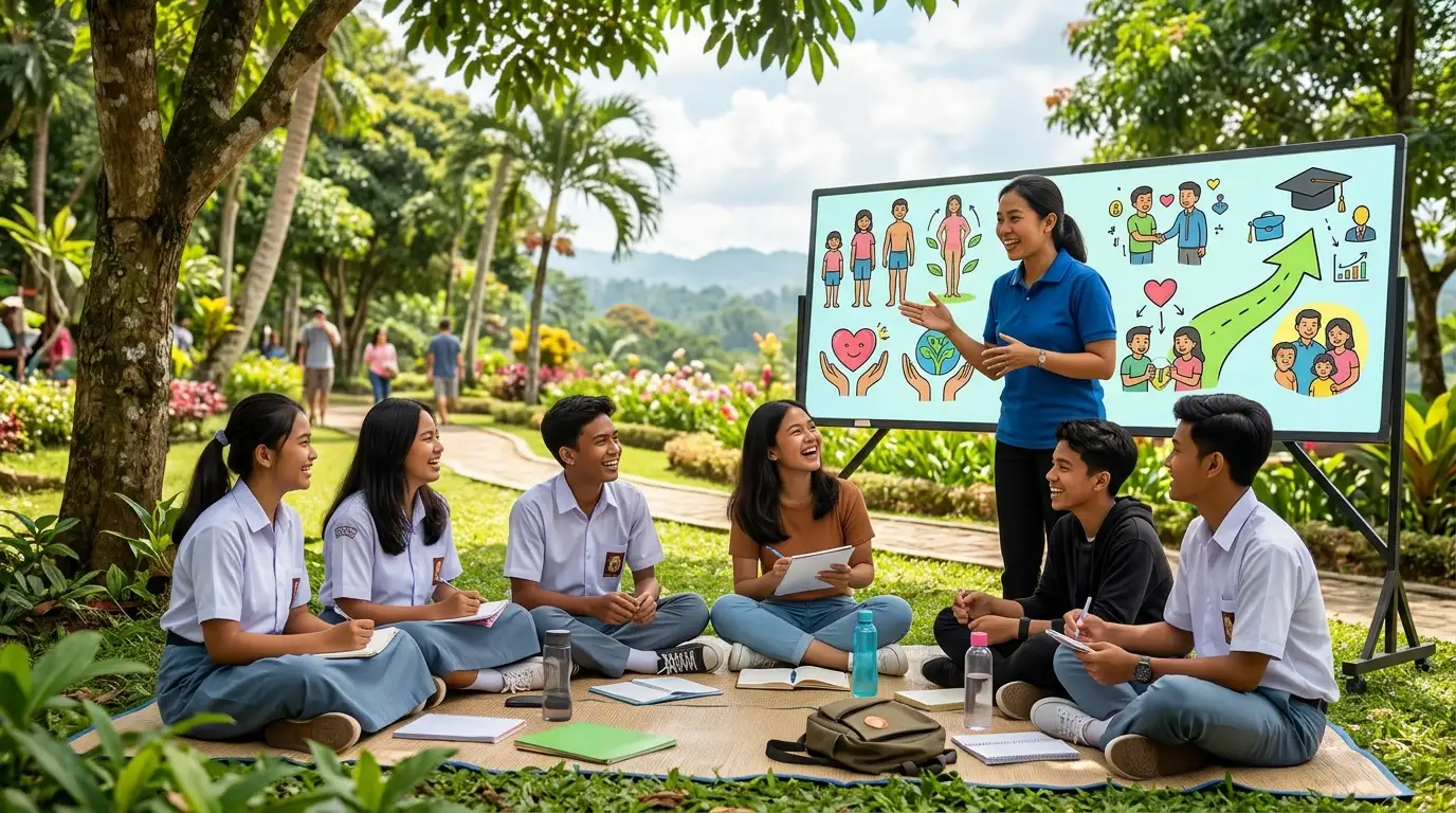 Ilustrasi AI - Dinas PPAP Provinsi DKI Jakarta mengingatkan masyarakat, khususnya orang tua bahwa edukasi kesehatan reproduksi kepada para remaja tidak boleh dianggap sebagai hal yang tabu. Foto: Kabarjakarta