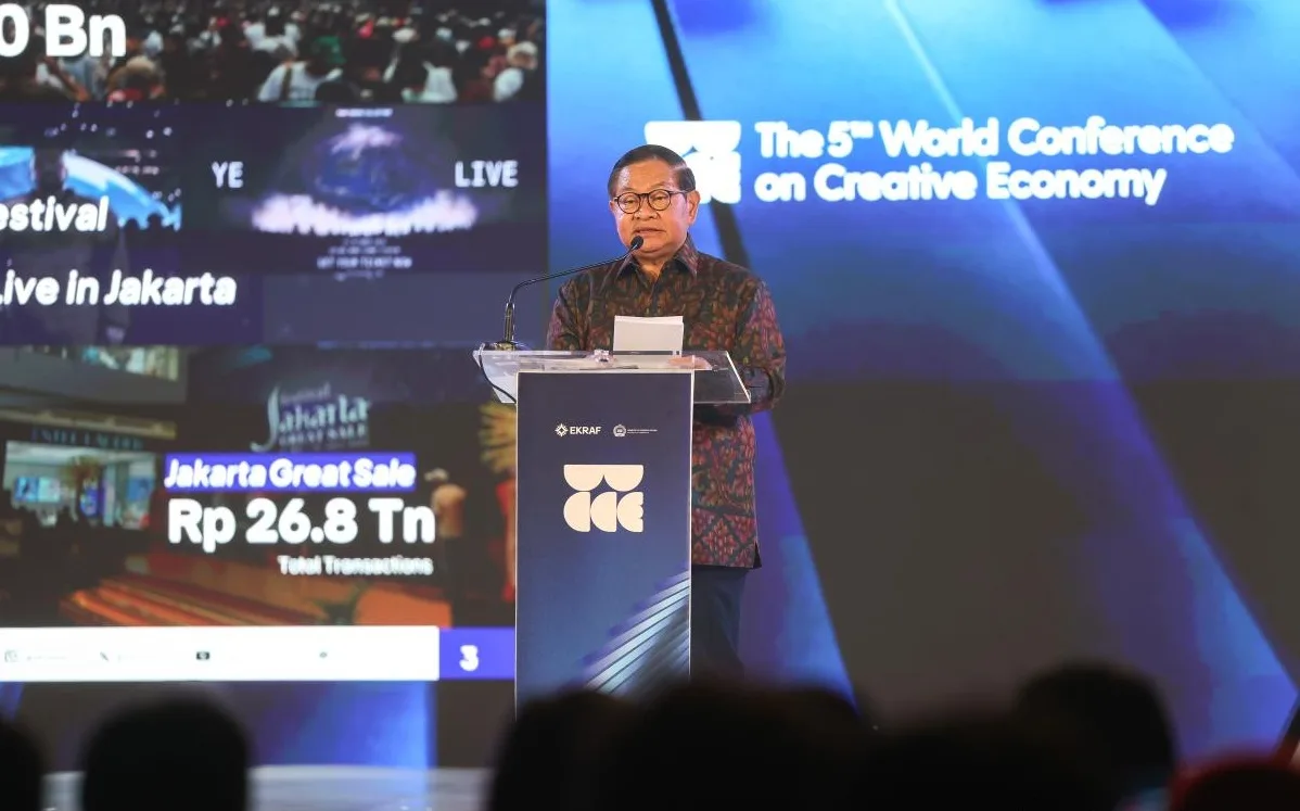 Gubernur DKI Jakarta, Pramono Anung memyampaikan, sektor ekonomi kreatif menjadi salah satu penggerak ekonomi Jakarta yang memberikan kontribusi cukup besar yakni sekitar Rp410 triliun. Foto: Pemprov DKI