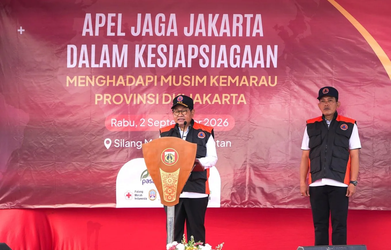 Gubernur DKI Jakarta, Pramono Anung memberikan arahan untuk mengantisipasi dampak puncak musim kemarau yang diperkirakan berlangsung hingga September 2026. Foto: Pemprov DKI