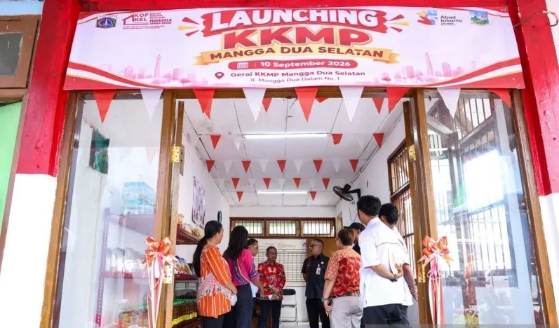 Kegiatan peresmian Koperasi Kelurahan Merah Putih Mangga Dua Selatan (KKMP Madusela), Kecamatan Sawah Besar, Jakarta Pusat pada Kamis (10/9/2026). Foto: Pemkot Jakpus