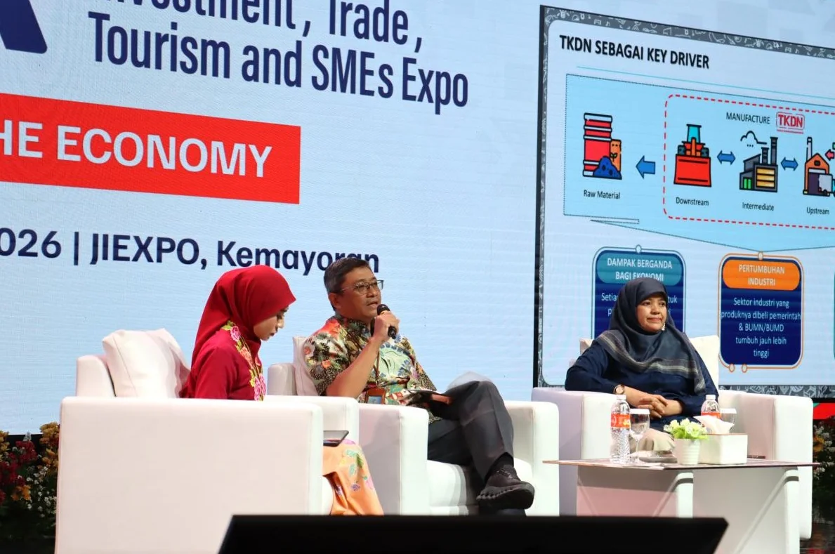 Dinas PPKUKM DKI menghadirkan Business Matching (BM) Peningkatan Penggunaan Produk Dalam Negeri (P3DN) ke-32 sebagai ruang bagi pelaku usaha memperluas pasar, membangun jejaring, dan menjajaki peluang kerja sama. Foto: Dinas PPKUKM DKI