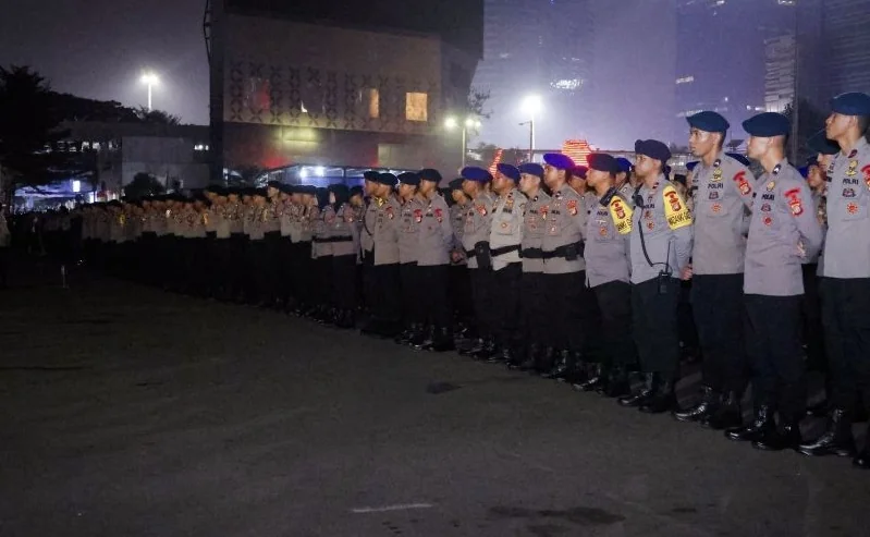 Polda Metro Jaya bersama TNI dan Pemerintah Provinsi DKI Jakarta menyiagakan 13.859 personel gabungan untuk mengamankan seluruh rangkaian peringatan Hari Ulang Tahun (HUT) Ke-81 Kemerdekaan Republik Indonesia di Jakarta, Senin (17/8/2026). Foto: Humas Pol