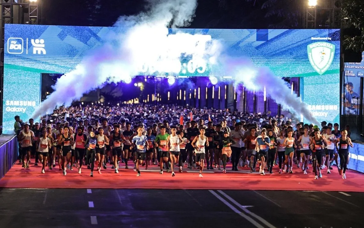 Pemprov DKI Jakarta telah menggelar Operasi Modifikasi Cuaca (OMC) sejak Rabu (21/10) lalu. Alhasil, pada hari pertama pelaksanaan Jakarta Running Festival (JRF) 2026, Sabtu (24/10), udara Jakarta pagi hari tadi terasa lebih sejuk. Foto: Pemprov DKI