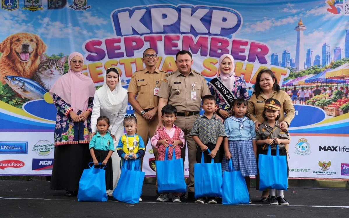 Suku Dinas Ketahanan Pangan, Kelautan, dan Pertanian (KPKP) Jakarta Utara mengadakan September Festival Sehat 2026 di Plaza Barat Kantor Wali Kota setempat, Selasa (29/9). Foto: beritajakarta