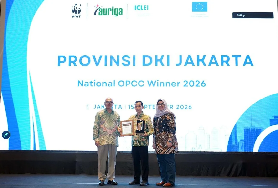 Pemerintah Provinsi (Pemprov) DKI Jakarta kembali menjadi pemenang nasional One Planet City Challenge (OPCC) 2026 atas komitmennya dalam memperkuat aksi iklim di tingkat daerah. Foto: Pemprov DKI