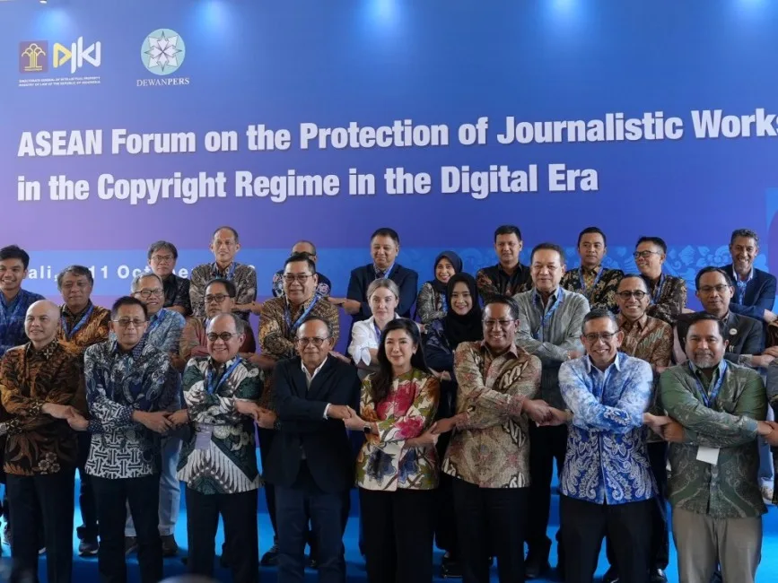 Pertemuan tokoh pers dan pemangku kepentingan kekayaan intelektual se-Asia Tenggara dalam “ASEAN Forum on the Protection of Journalistic Works in the Copyright Regime in the Digital Era” resmi menghasilkan kesepakatan bersama. Foto: kabarjakarta.com