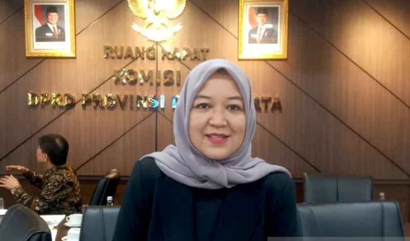 Ketua Komisi D DPRD DKI Jakarta Yuke Yukike di Gedung DPRD DKI Jakarta. Foto. DPRD DKI Jakarta.