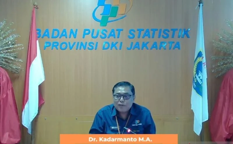Tangkapan layar - Kepala Badan Pusat Statistik (BPS) DKI Jakarta Kadarmanto di Jakarta, Senin (3/8/2026). Foto: ANTARA