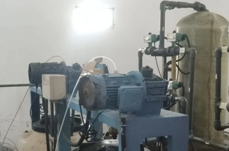Sistem Penyediaan Air Minum Sea Water Reverse Osmosis (SWRO) PAM JAYA di Pulau Kelapa Dua, Kelurahan Pulau Kelapa, Kecamatan Kepulauan Seribu. Foto: ANTARA