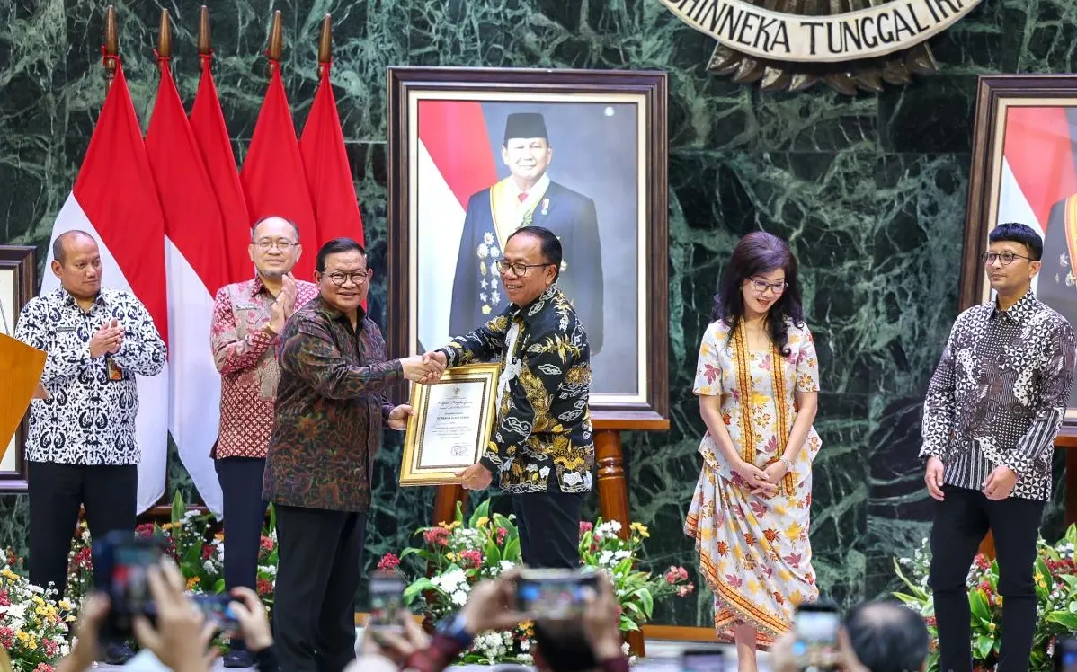 Pemprov DKI Jakarta menerima penyerahan kewajiban fasilitas sosial dan fasilitas umum semester I tahun 2026 dari pengembang senilai Rp2,27 triliun. Serah terima diselenggarakan di Balai Agung, Balai Kota DKI Jakarta, Rabu (5/8/2026). Foto: Pemprov DKI