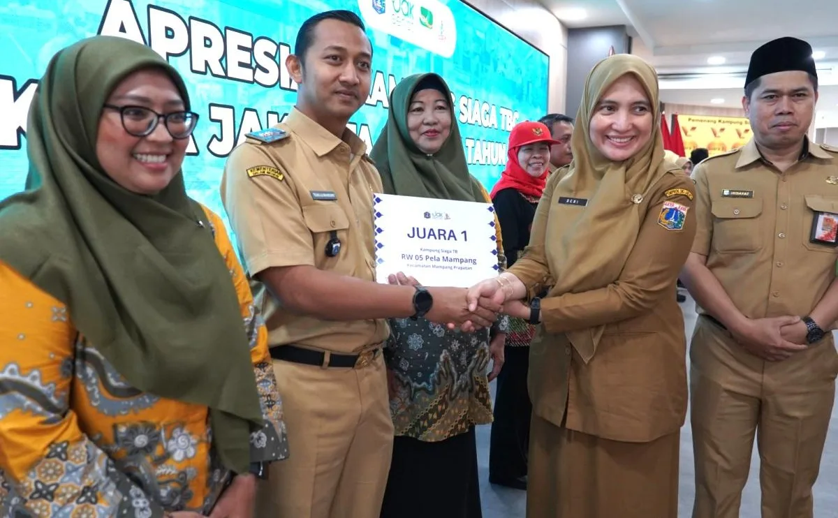 RW 05, Kelurahan Pela Mampang menjadi Juara 1 Kampung Siaga Tuberkulosis (TB) dalam Apresiasi Penilaian Kampung Siaga TB Tahun 2026 yang diadakan Suku Dinas Kesehatan Jakarta Selatan. Foto: Pemkot Jaksel
