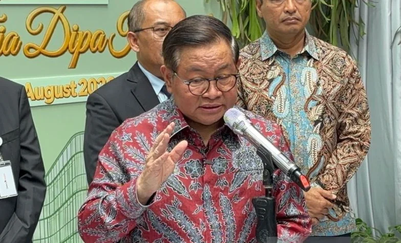 Gubernur DKI Jakarta Pramono Anung saat dijumpai di kawasan Jakarta Selatan, Jumat (28/8/2026). Foto: ANTARA
