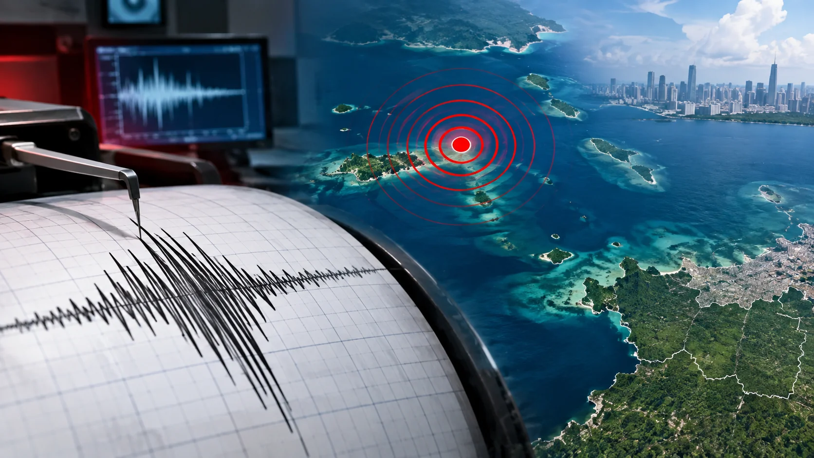 Ilustrasi - Gempa bumi dengan magnitudo 5,9 mengguncang wilayah Kepulauan Seribu, DKI Jakarta, Sabtu dini hari, dan dinyatakan tidak berpotensi tsunami. Foto: kabarjakarta