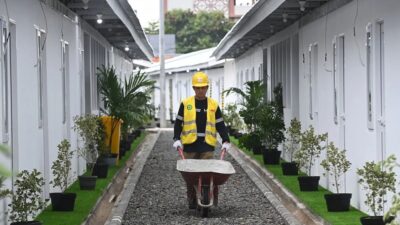 Warga Huntara Senen Minta Sarana Olahraga dan Fogging