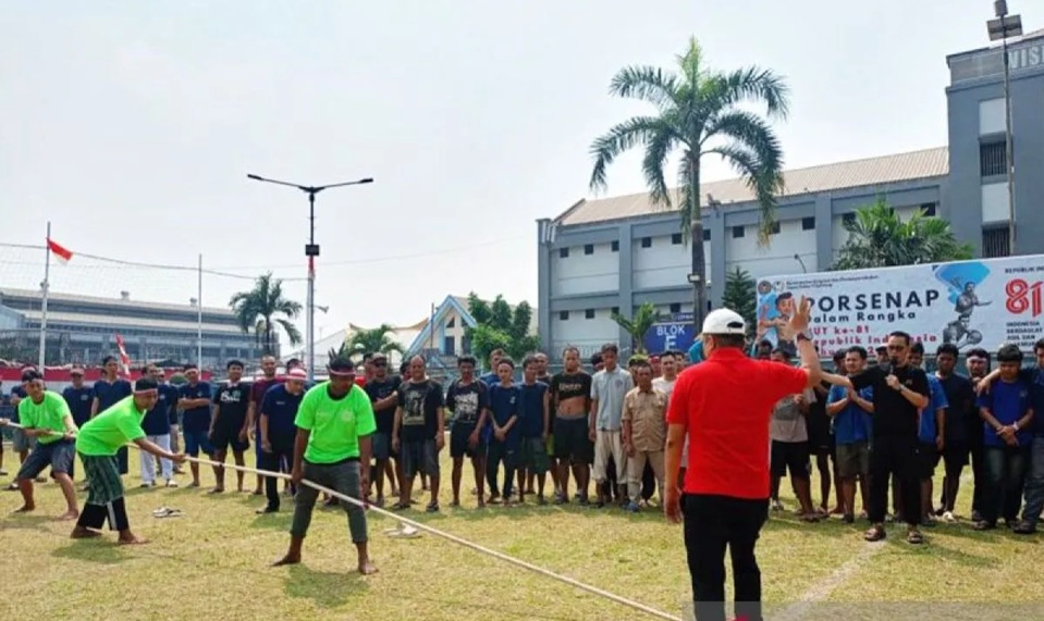 Lomba HUT RI di Lapas Cipinang, Warga Binaan Temukan Makna Kebersamaan