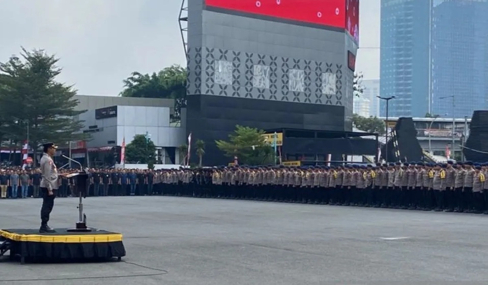 Polda Metro Amankan 21 Orang Bawa Petasan dan Flare Saat Aksi di Jakarta