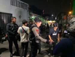Brimob Sita Sembilan Motor Saat Bubarkan Balap Liar di Cipayung